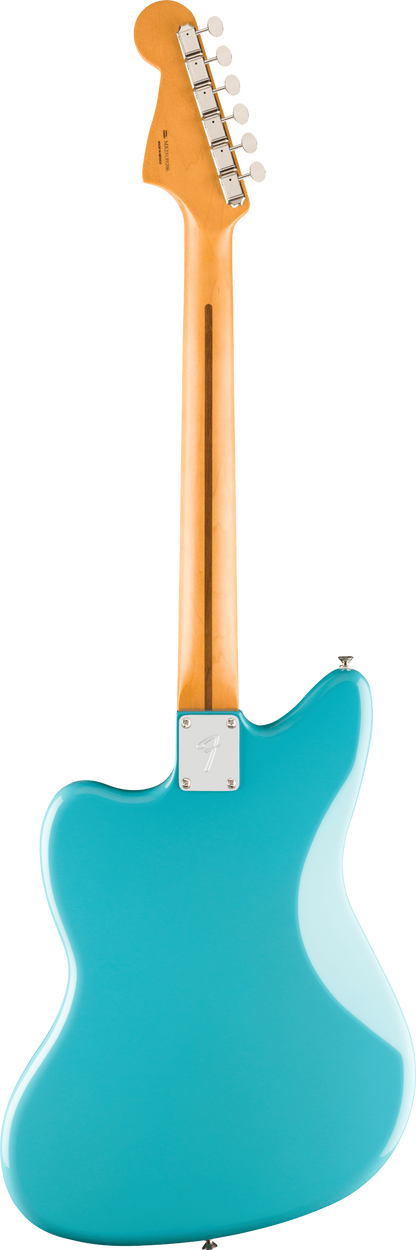 Back of Fender Player II Jazzmaster Rosewood Fingerboard Aquatone Blue.