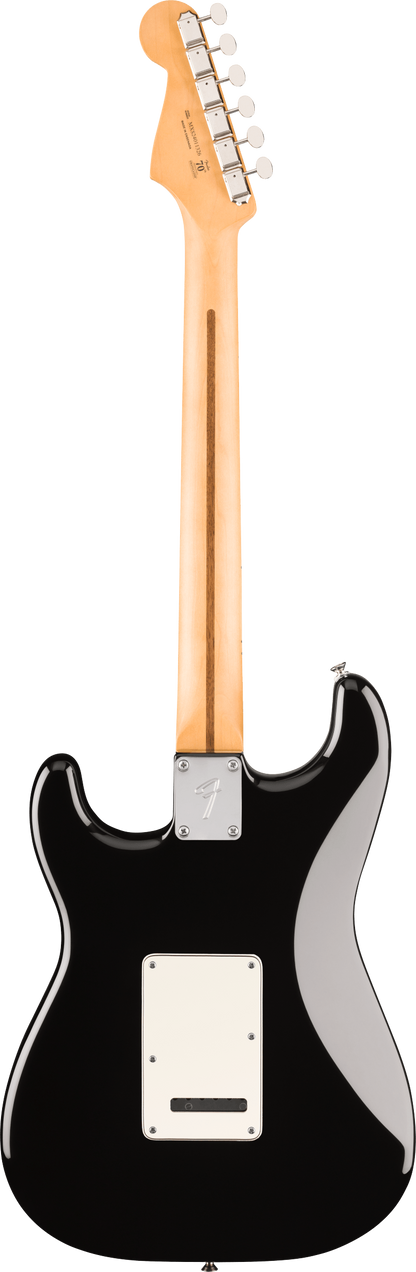 Back of Fender Player II Stratocaster HSS Maple Fingerboard Black.