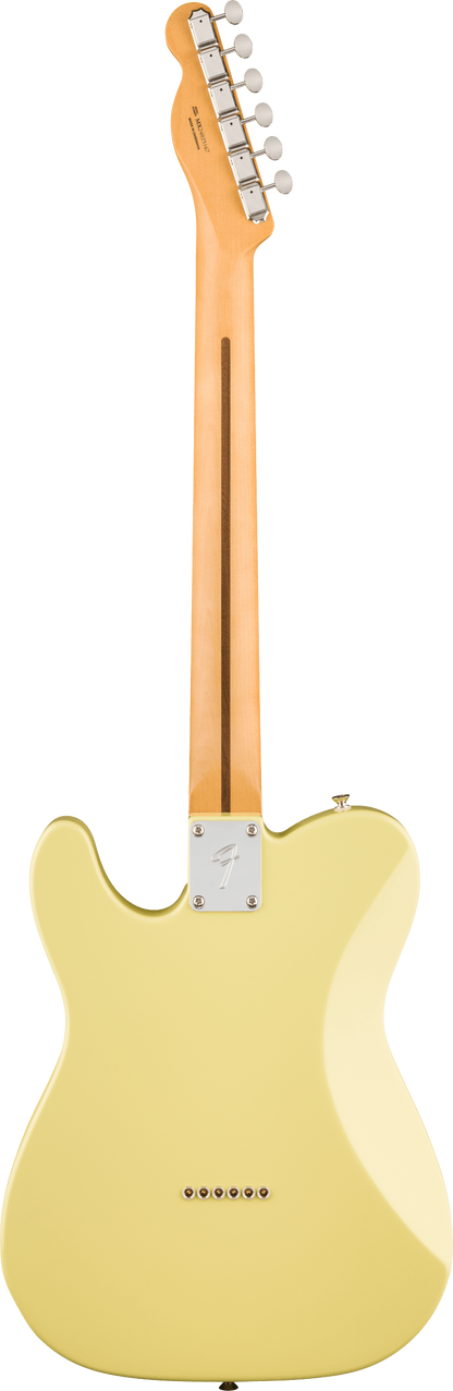 Back of Fender Player II Telecaster HH Maple Fingerboard Hialeah Yellow.