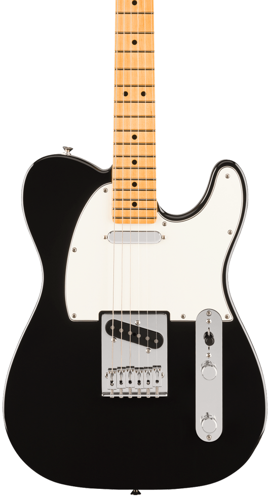 Front of Fender Player II Telecaster Maple Fingerboard Black.