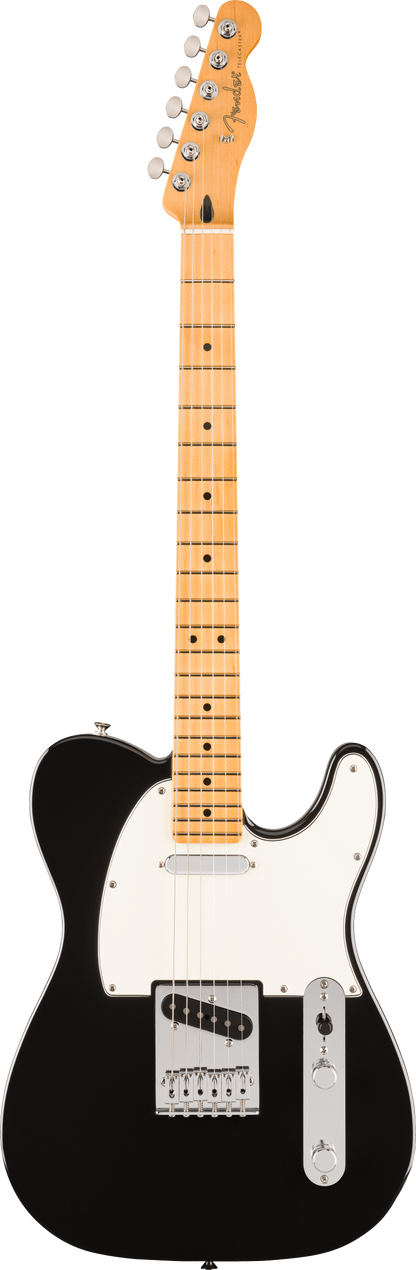 Full frontal of Fender Player II Telecaster Maple Fingerboard Black.