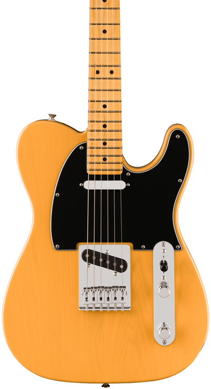 Front of Fender Player II Telecaster Maple Fingerboard Butterscotch Blonde.