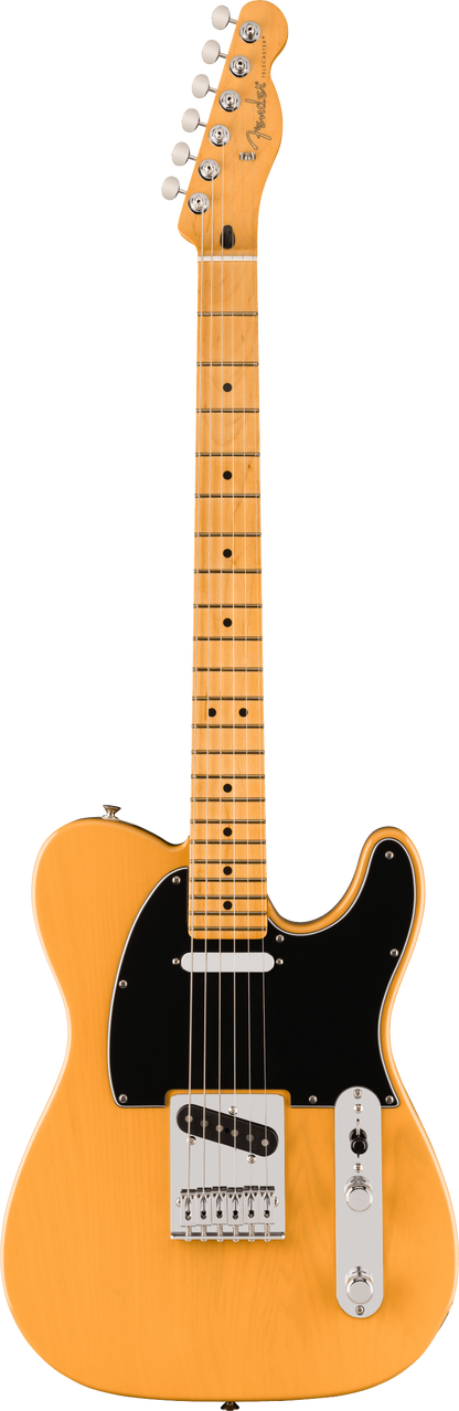 Full frontal of Fender Player II Telecaster Maple Fingerboard Butterscotch Blonde.