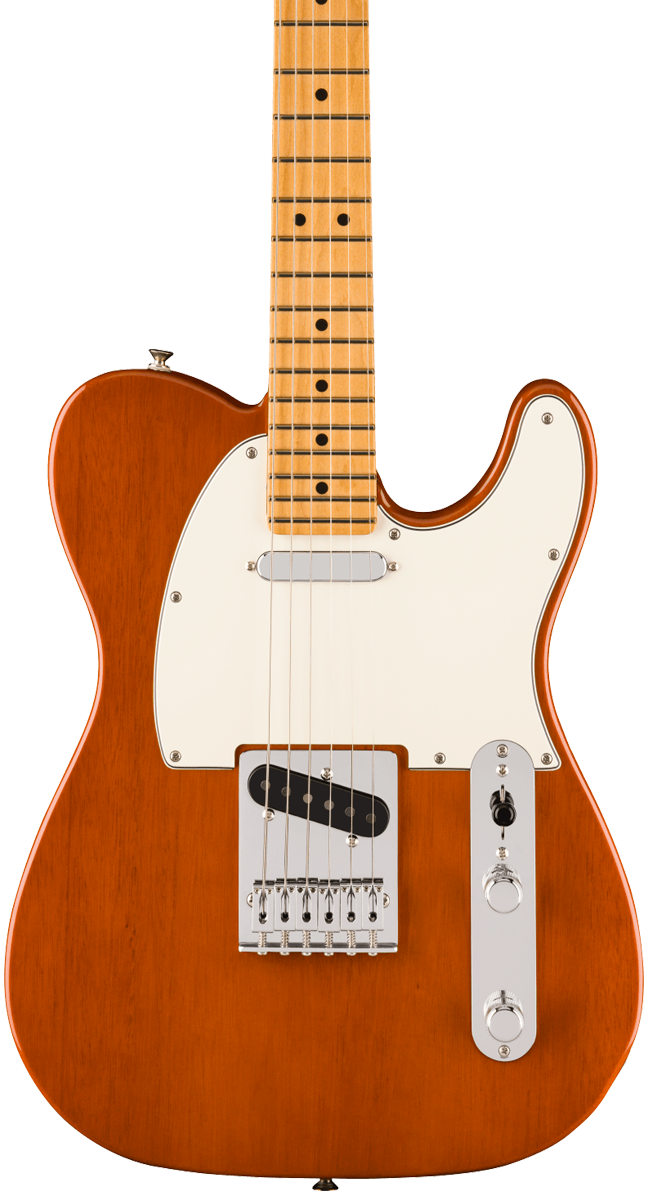 Front of Fender Player II Telecaster Maple Fingerboard Mocha.