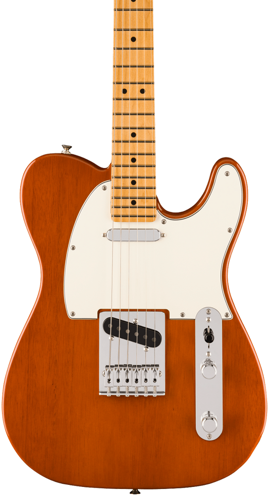 Front of Fender Player II Telecaster Maple Fingerboard Mocha.