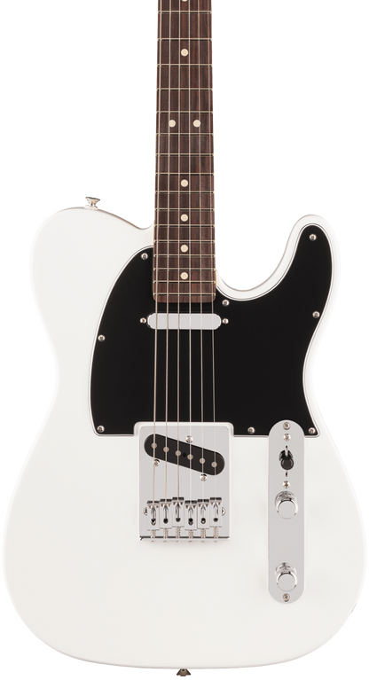 Front of Fender Player II Telecaster Rosewood Fingerboard Polar White.