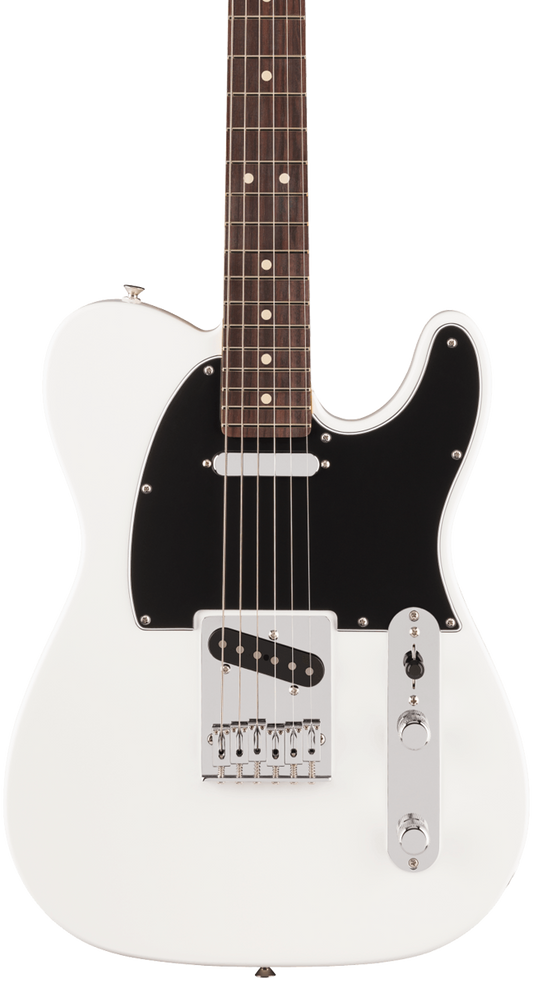 Front of Fender Player II Telecaster Rosewood Fingerboard Polar White.