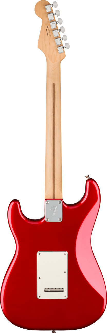 Back of Fender Player Stratocaster MP Candy Apple Red.