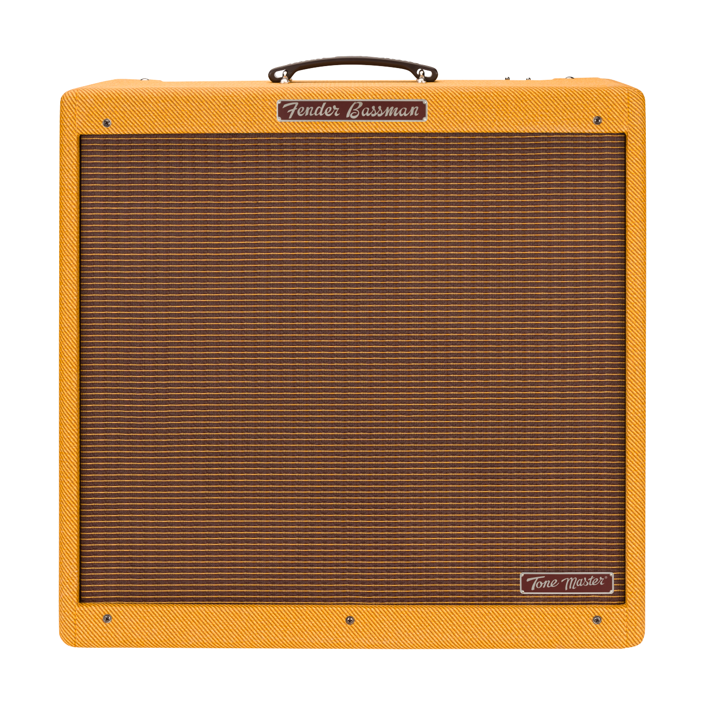 Front of Fender Tone Master Bassman 4x10 Combo Tweed.