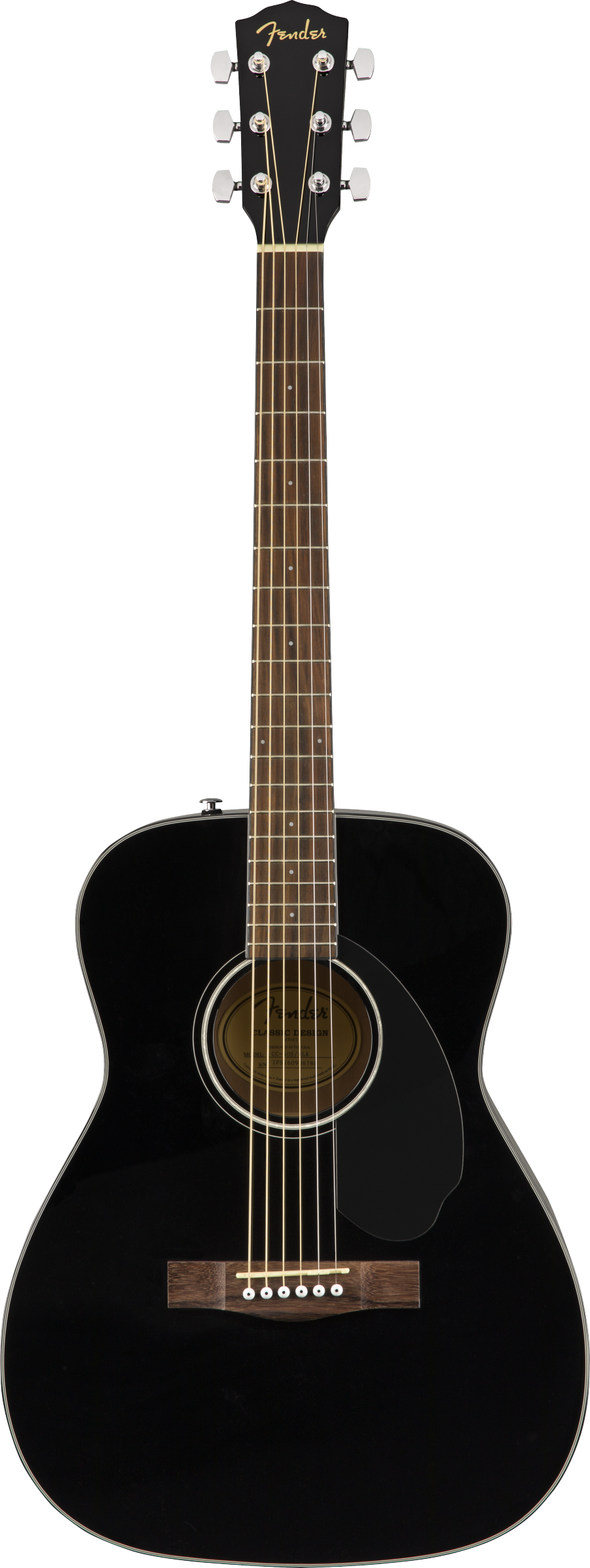 Full frontal of Fender CC-60S Concert Pack V2 Black.