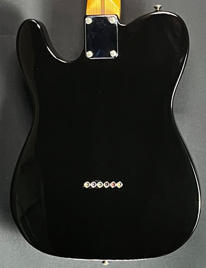 Back of Used 1997 Fender California Fat Tele Black w/Bag TFW28