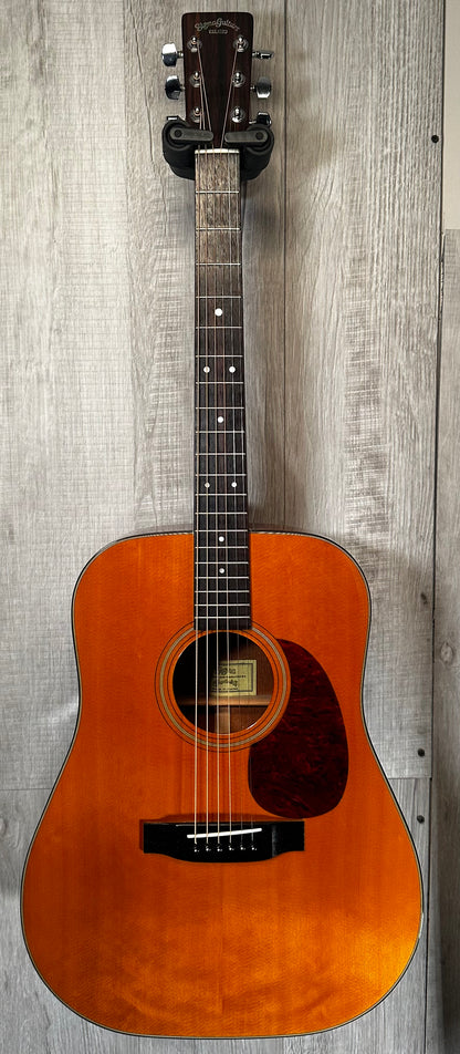 Front full view of Used 1991 Sigma SDM-18 Dreadnaught Acoustic w/case TSS3384