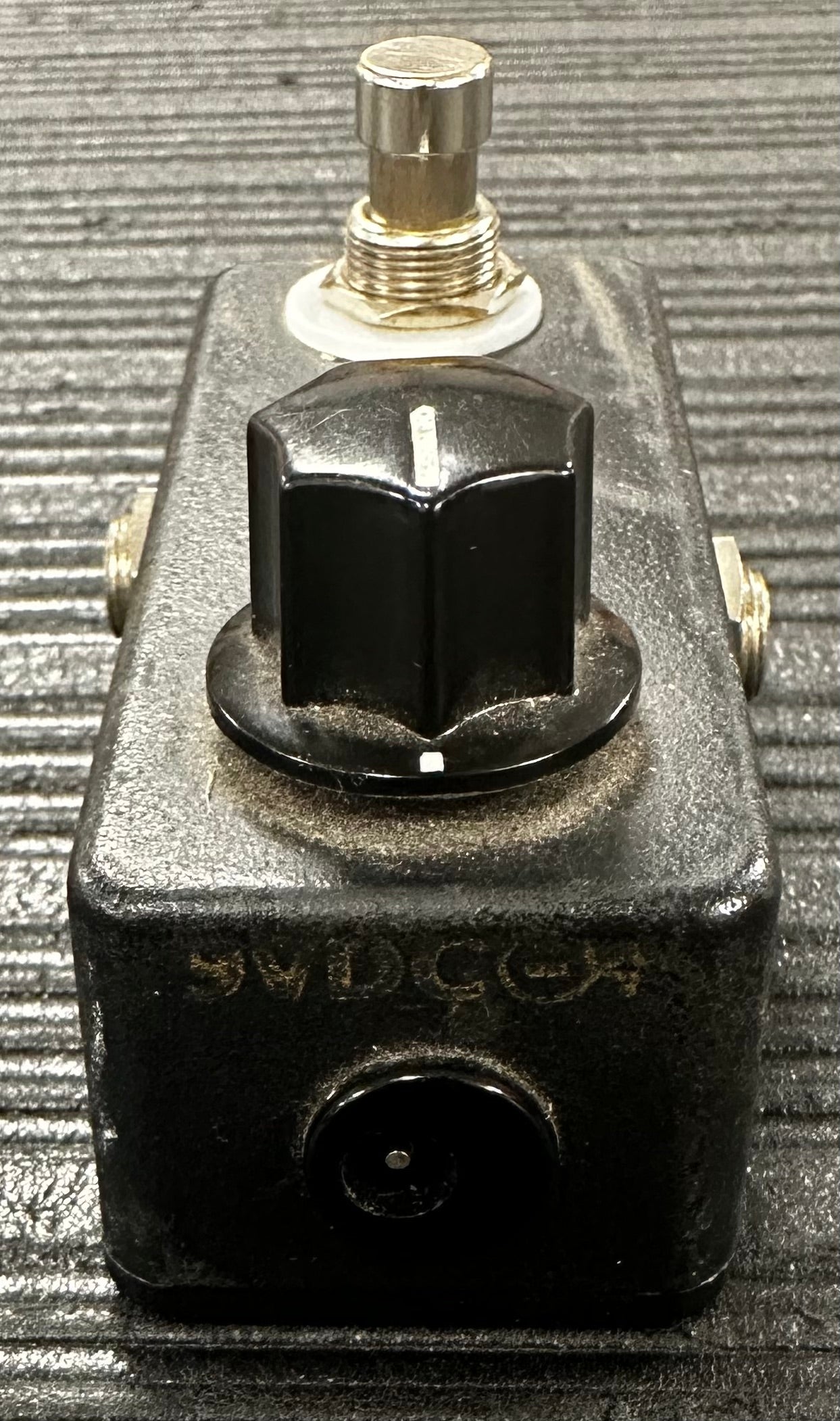 Back view of Used Analogman Bad Bob Mini Boost Pedal Black 