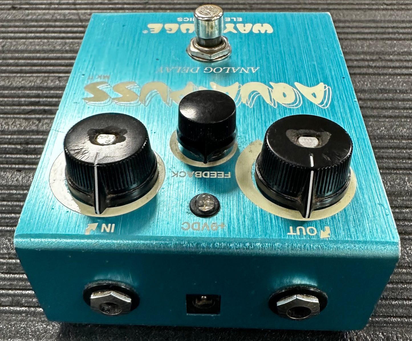 Back view of Used Way Huge Electronics WHE701 Aqua Puss MKII Analog Delay Pedal 