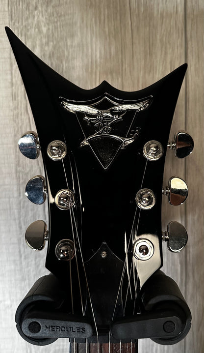 Headstock view of cUsed DBZ Cavallo V w/bag 