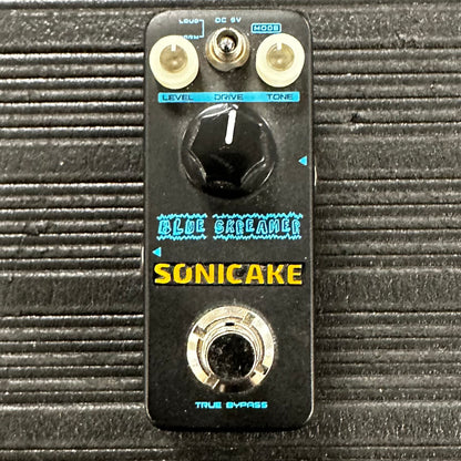 Top of Used Sonicake Blue Skreamer Overdrive Pedal TSS3452