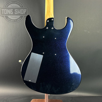 Back of Used Danelectro Hodad Blue Sparkle.