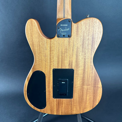 Back of body of Used Fender Player Acoustasonic Telecaster Butterscotch.