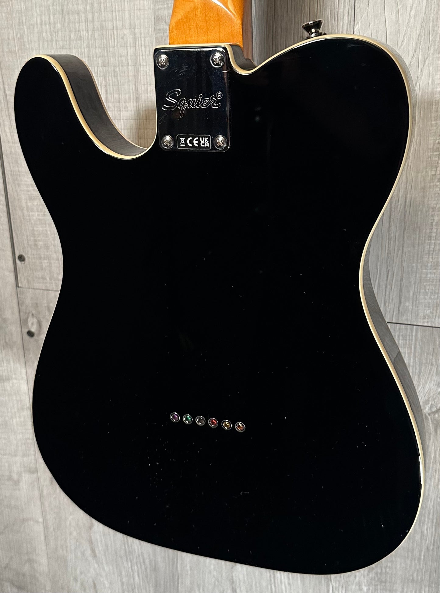 Back of Used Squier Classic Vibe Baritone Custom Telecaster w/EMG Humbucker TSS3409