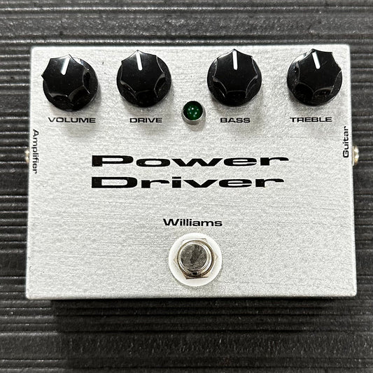 Top of Used Williams Power Driver Overdrive/Fuzz Pedal TSS3358