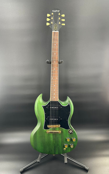 Full front of Used Epiphone SG Classic P-90.