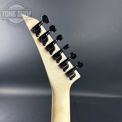 Back of headstock of Used Jackson DK1 Black.