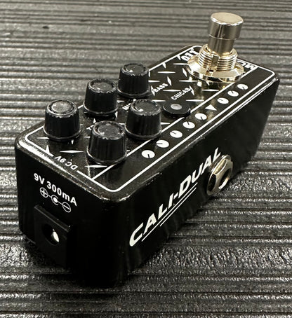 Side view of Used Mooer Cali-Dual High Gain Preamp Pedal 