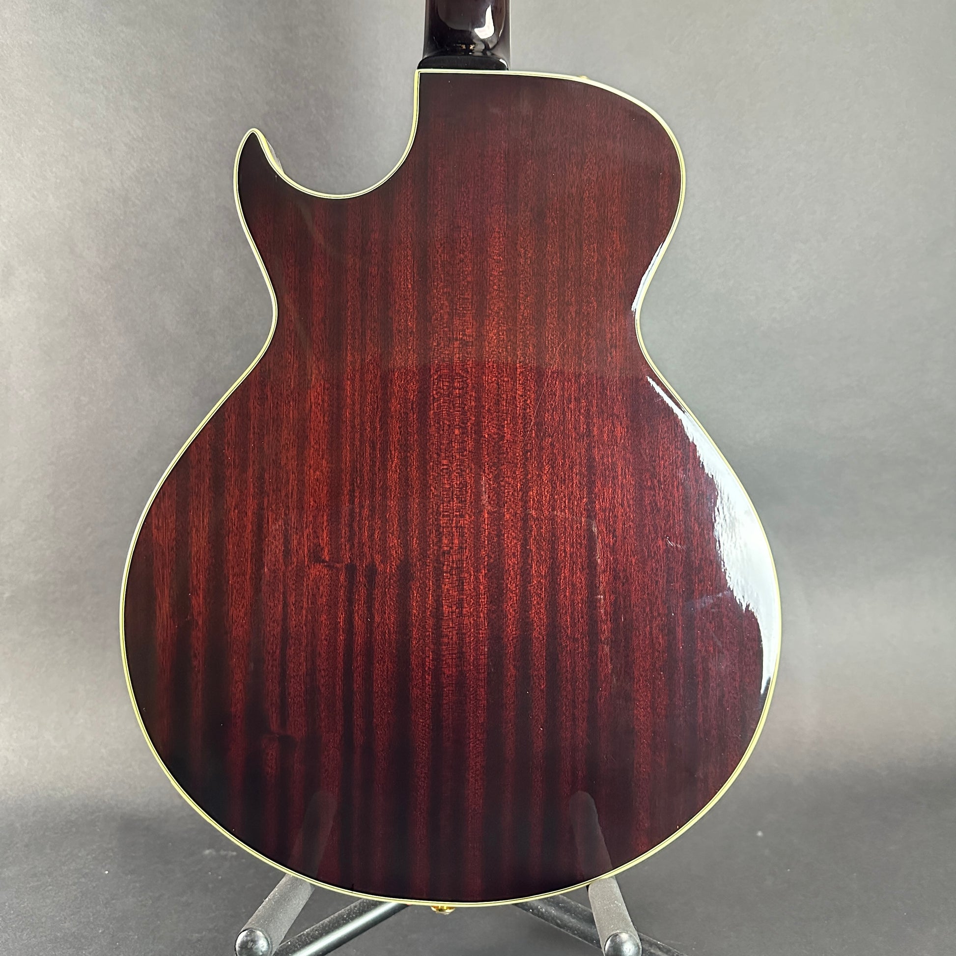 Back of Used Hohner IIJ-5 Hollowbody Sunburst.