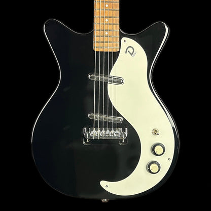 Front of body of Used Danelectro '59m NOS+ Double Cutaway Black.