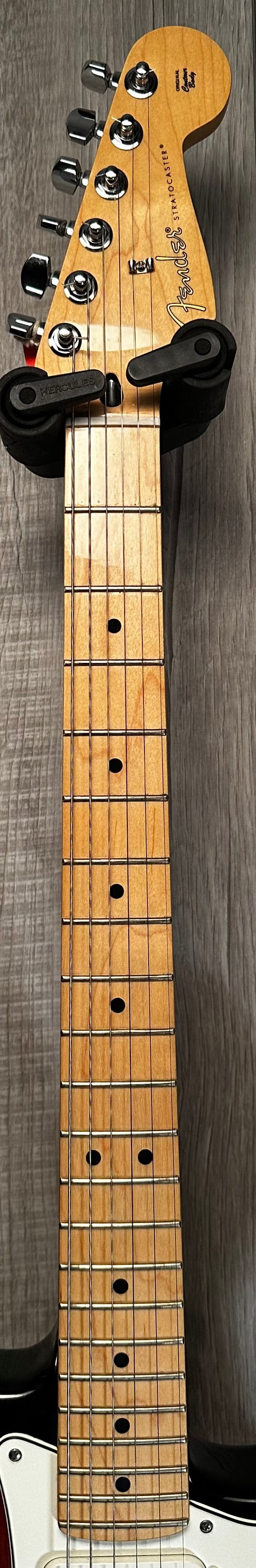 Neck of Used 2022 Fender Player Stratocaster HSS 3-Tone Sunburst TSS3501