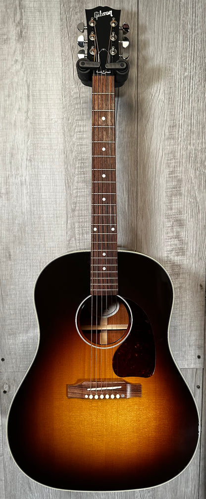 Front full view of Used 2014 Gibson J-45 Standard Sunburst w/case 