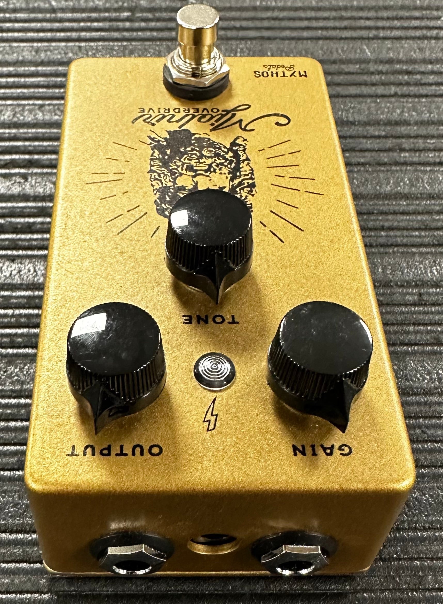 Back of Used Mythos Pedals Mjolnir Overdrive w/box TSS3401