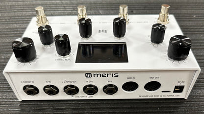 Back view of Used Meris LVX Modular Delay System Pedal w/box