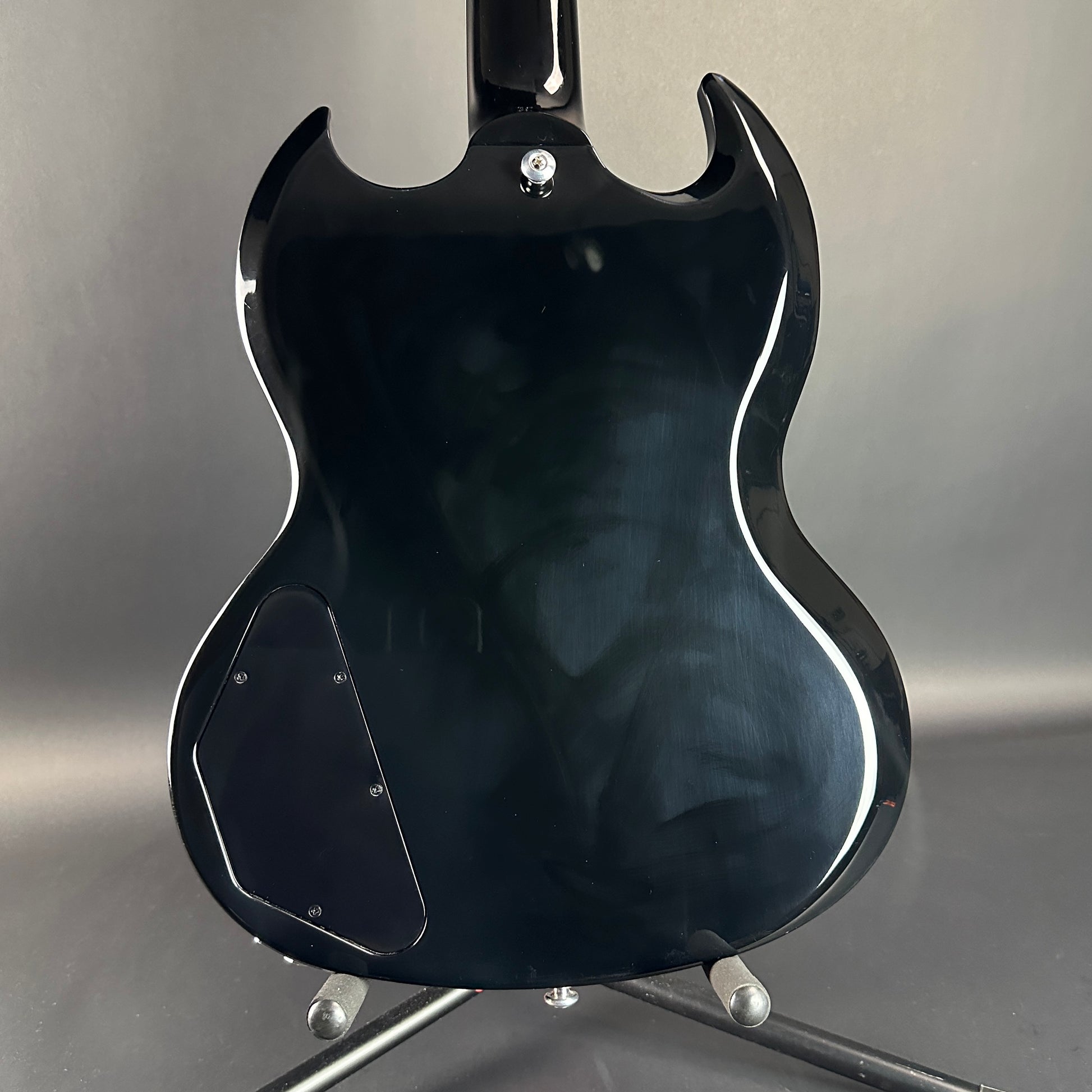 Back of Used Gibson SG Modern Trans Ebony Fade.