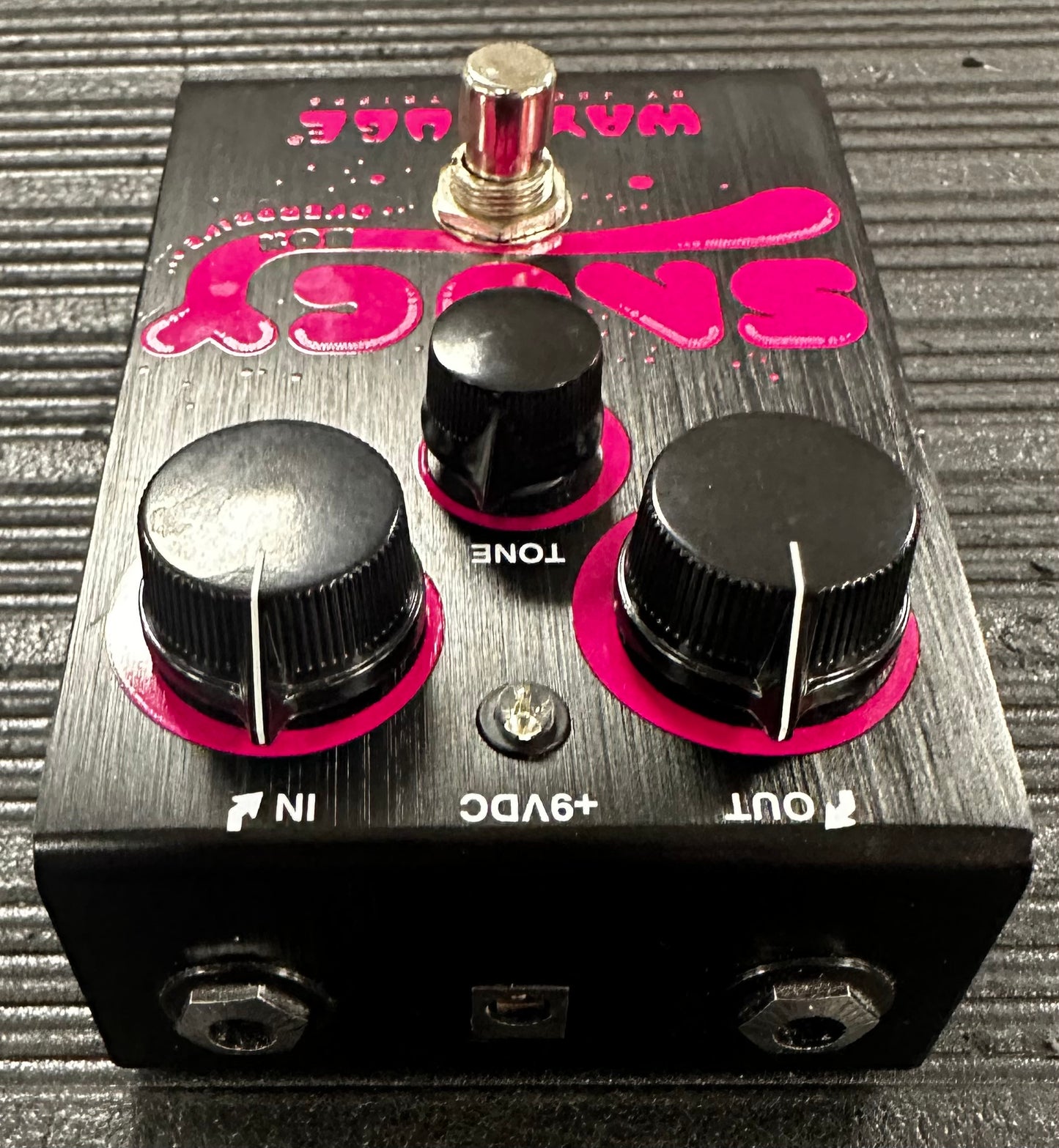Back view of Used Way Huge Saucy Box Overdrive Pedal w/box 