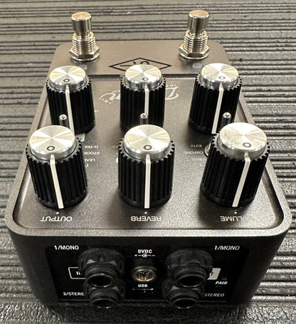 Back of Universal Audio Dream '65 Reverb Amp Pedal w/box TSS3510