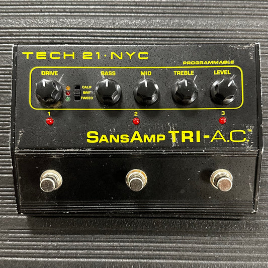 Top view of Used Tech 21 Sans Amp TRI-AC Pedal 