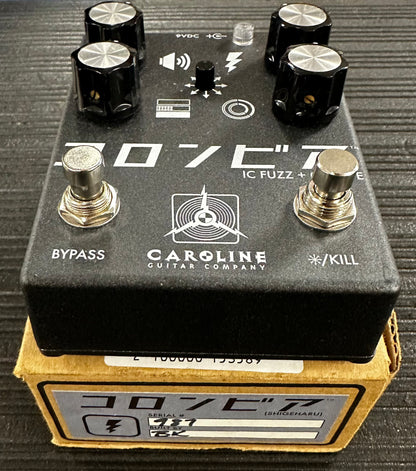 Top of with box of Used Caroline Guitar Company Shigeharu IC Fuzz + Octave w/box TSS3456