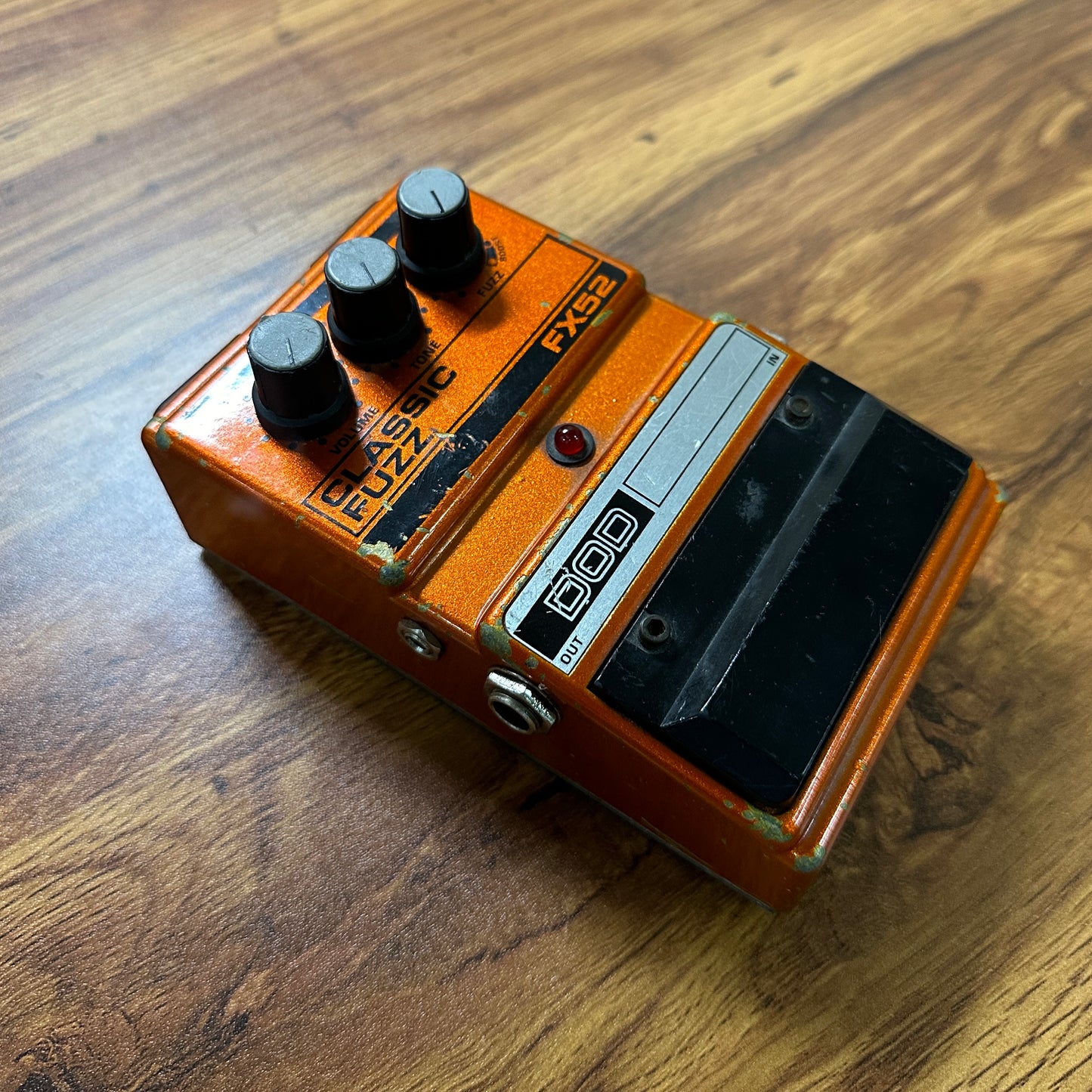 Top of Used DOD FX52 Classic Fuzz.