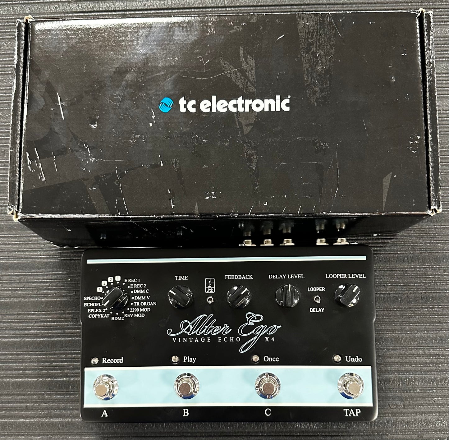 Top with box of Used TC Electronic Alter Ego X4 Vintage Echo w/box TSS3404