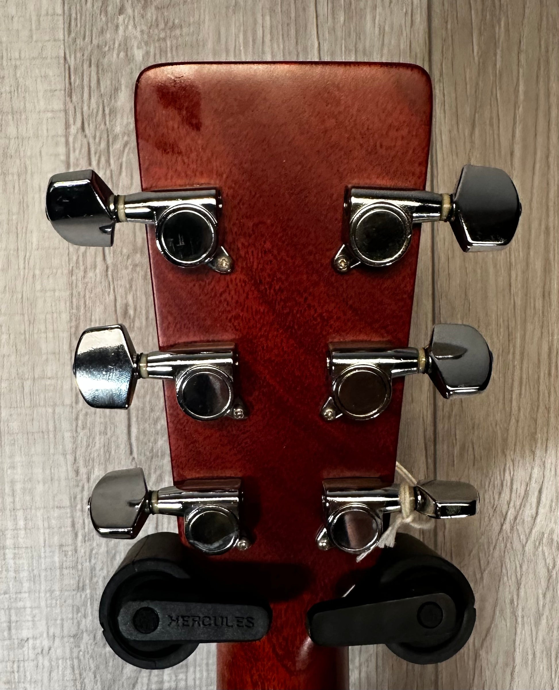 Back of headstock of Used 1991 Sigma SDM-18 Dreadnaught Acoustic w/case TSS3384