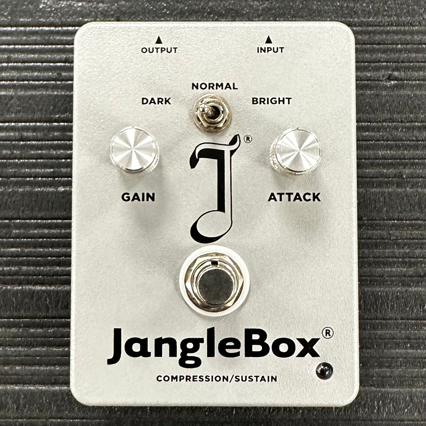 Top view of Used Janglebox Compression/Sustain Pedal Grey