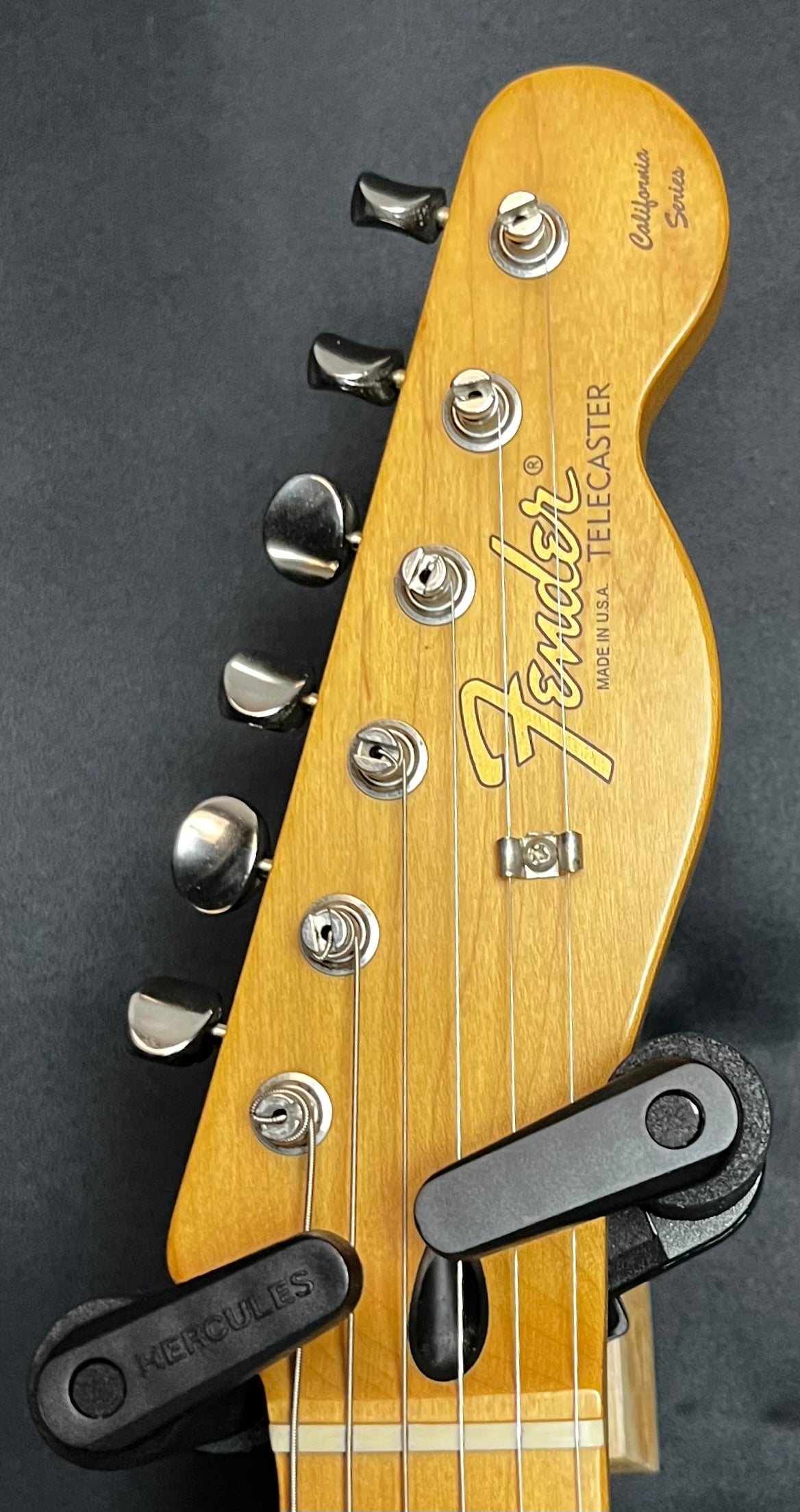 Headstock of Used 1997 Fender California Fat Tele Black w/Bag TFW28