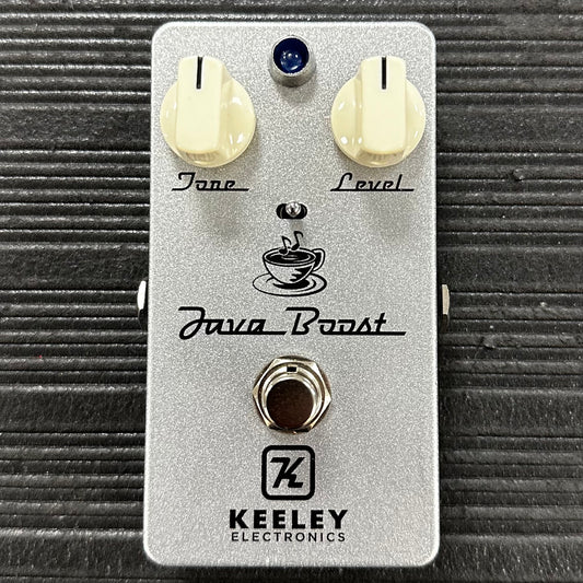 Top of Used 2018 Keeley Custom Shop Java Boost Treble Boost Pedal Glow In The Dark Limited Edition w/Russian MP41A Germanium Transistor w/box TSS3485