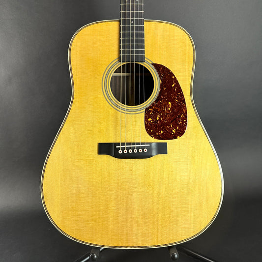 Front of body of Used 2020 Martin HD28.