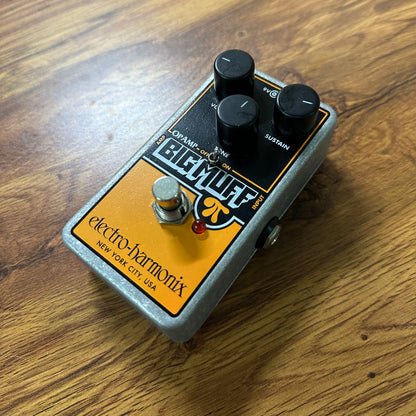 Top of Used Electro-Harmonix Op Amp Big Muff Nano.