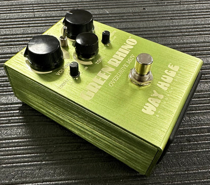 Side of Used Way Huge WHE207 Green Rhino MKIV Overdrive Pedal TSS3492
