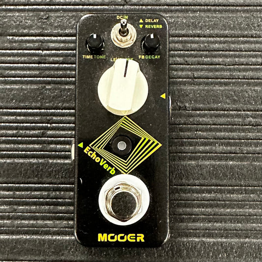 TOp of Used Mooer Echo Verb Reverb/Delay Pedal TSS3451