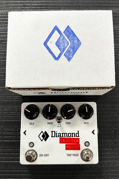 Top with box of Used Diamond Pedals Counter Point Delay Pedal w/box TSS3361