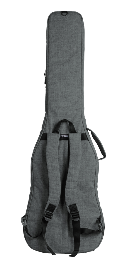 Back of Gator Transit Series Bass Guitar Bag Grey.